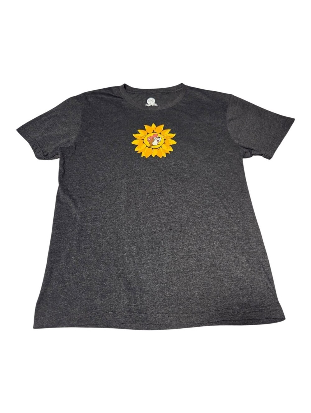 Buc-ee’s Dark Gray Sunflower Beaver Graphic T-Shirt Unisex Large NWOT